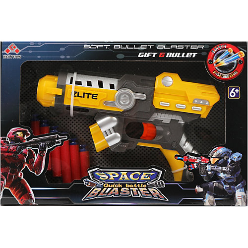 Бластер Наша Игрушка Space Blaster, с мягкими пулями от Наша Игрушка