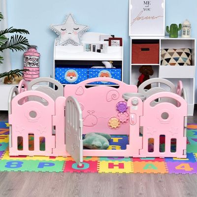 Baby Laufgitter mit Ballkorb und 3 Zahnräder 2