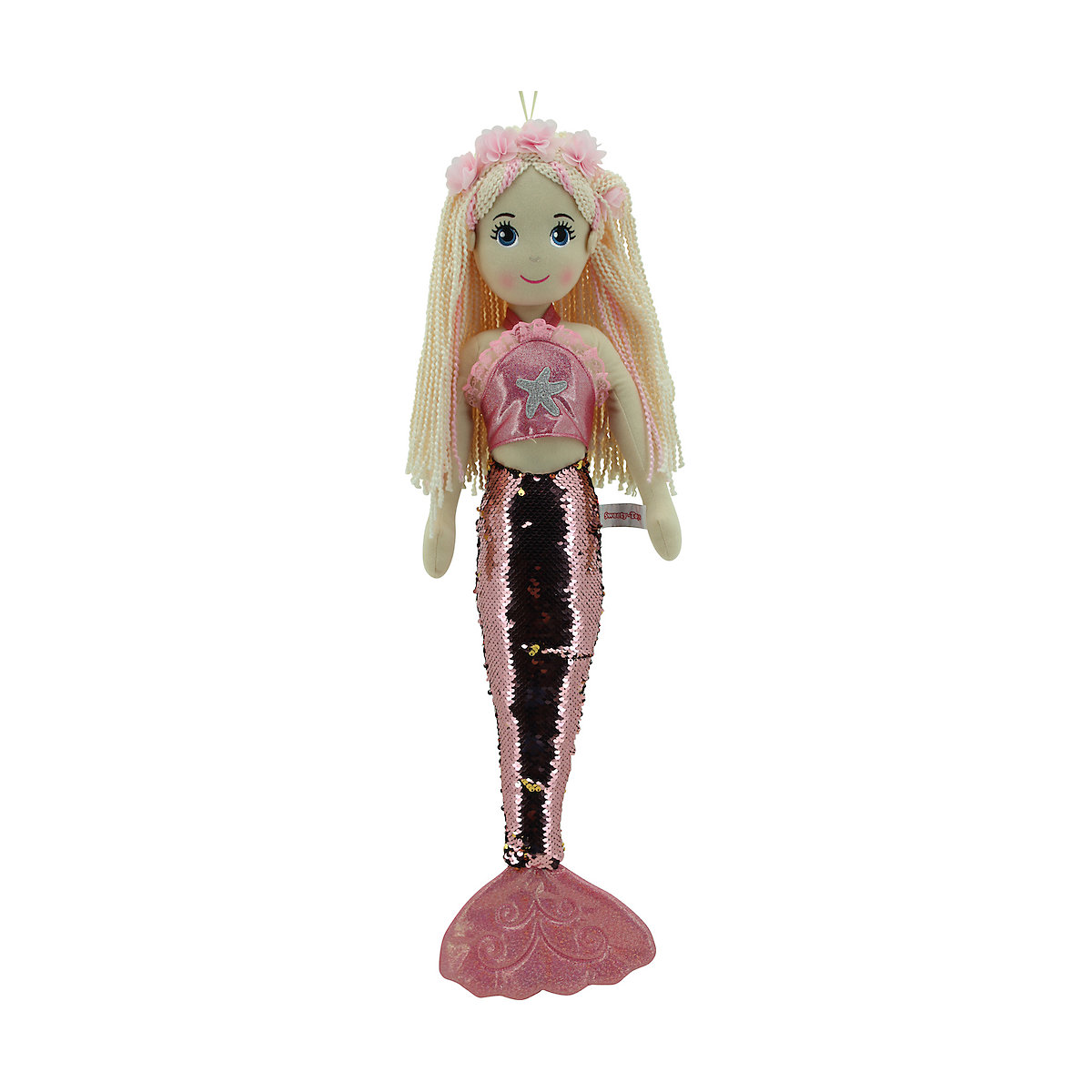 Sweety-Toys Sweety Toys 11889 Stoffpuppe Meerjungfrau Plüschtier Prinzessin 70 cm rosa