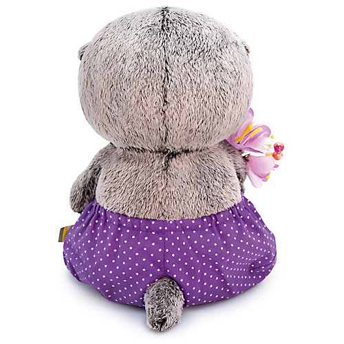 Мягкая игрушка Budi Basa Кот Басик Baby в сиреневых трусах и с букетом, 20 см от Budi Basa