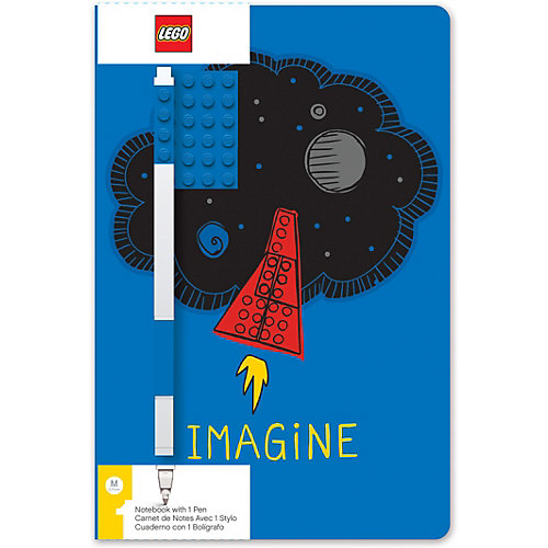 Записная книжка с ручкой LEGO Classic Imagine, 192 листа от LEGO