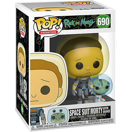 Фигурка Funko POP! Vinyl: Рик и Морти: Морти в скафандре со змеёй, Fun2549369 от Funko