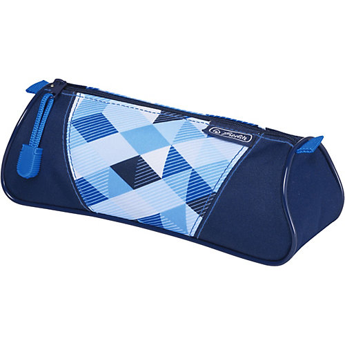 Пенал-косметичка Herlitz Triangular Blue Cubes - голубой от herlitz