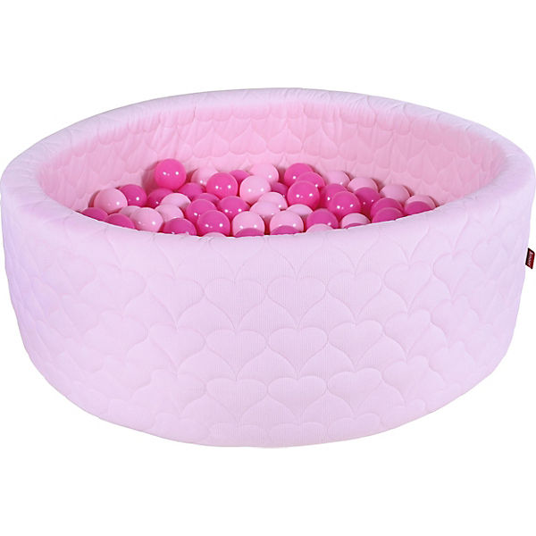 Bällebad soft - "Cosy heart rose" - 300 Bälle soft pink