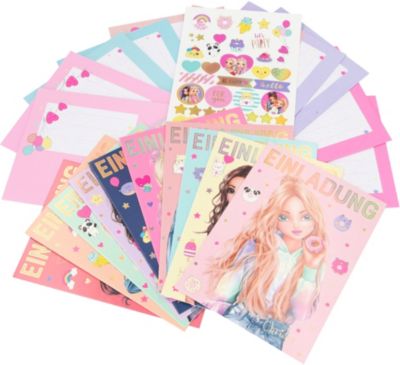 TOPModel Einladungskartenset für 10 Gäste, inkl. Umschlägen & Stickern 2