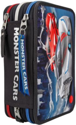 Monster Cars Triple-Federmäppchen LED, Monster Cars | myToys