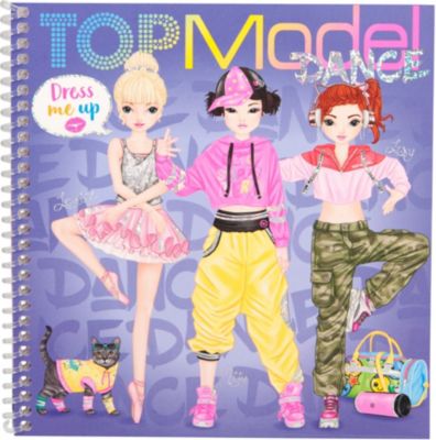 Malbuch Topmodel Dress Me Up Stickerbuch Dance Neu Spielzeug Malen Zeichnen