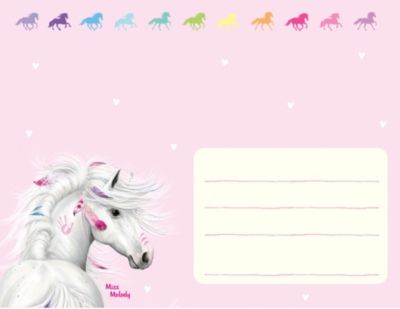 Miss Melody Einladungskartenset, inkl. Umschlägen & Stickern 2