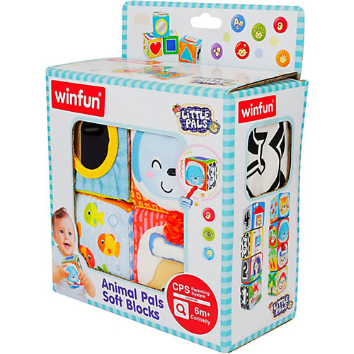 Мягкие кубики WinFun Животные от WinFun