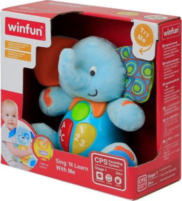 Развивающая игрушка WinFun "Пой и учись со мной" Слон Тимбер от WinFun