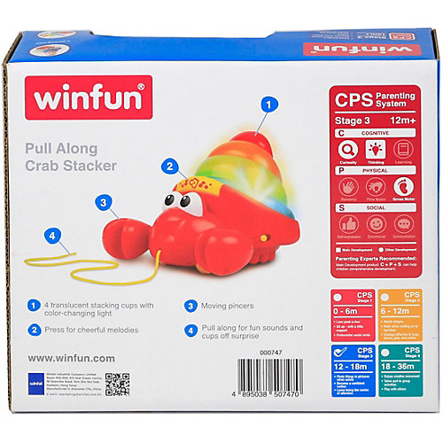 Пирамидка-каталка WinFun Рак-отшельник от WinFun