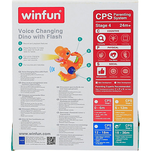 Развивающая игрушка WinFun Дино с фонариком от WinFun