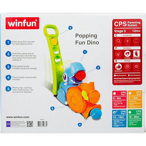 Каталка WinFun "Толкай и бросай" Дино от WinFun
