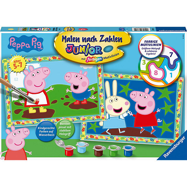 Ravensburger Malen nach Zahlen 28764 – Peppa Pig – Kinder 5-7 Jahren