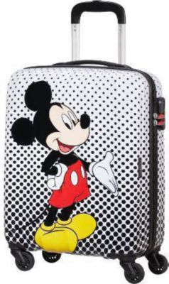 Чемодан American Tourister Микки в горошек, высота 55 см
