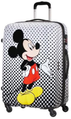 Чемодан American Tourister Микки в горошек, высота 75 см