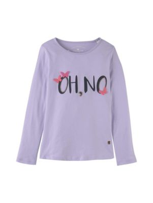 TOM TAILOR M/ädchen T-Shirts//Tops Langarmshirt mit Katzen-Print