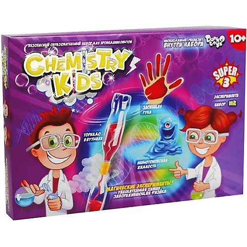 Набор экспериментов Danko Toys Chemistry Kids "Магические эксперименты" №2, 3 опыта от Danko Toys