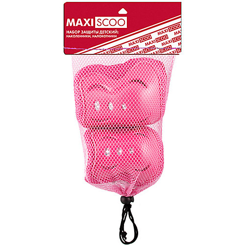 Набор защиты Maxiscoo 4 предмета, размер S - розовый от Maxiscoo