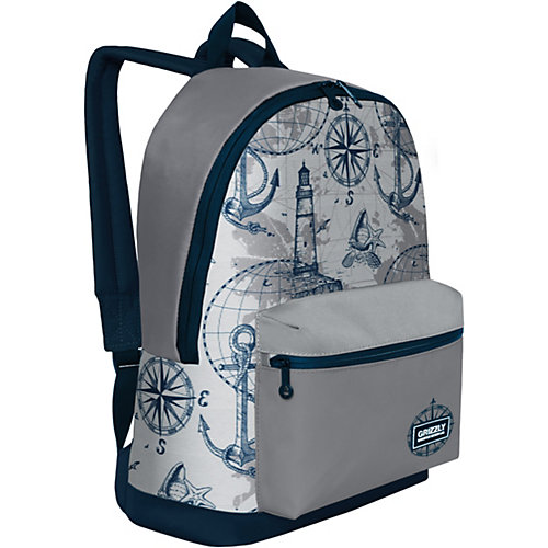 Рюкзак Grizzly RQ-007-4 №1 - сине-серый от Grizzly