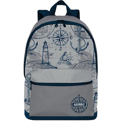 Рюкзак Grizzly RQ-007-4 №1 - сине-серый от Grizzly