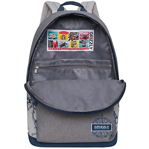 Рюкзак Grizzly RQ-007-4 №1 - сине-серый от Grizzly