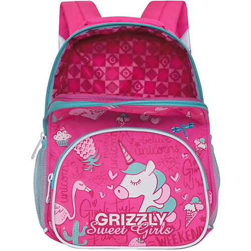 Рюкзак детский Grizzly RK-076-3 №1 - розовый от Grizzly