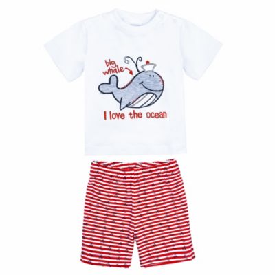 Hose 2tlg Outfits Set Kinder Baby Jungen Mickey Kurzarm T-Shirt Oberteile Tops