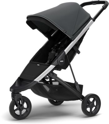 Buggy Spring Stroller - Aluminum + belüftetes Verdeck - Shadow Grey