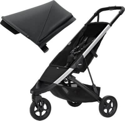 Buggy Spring Stroller - Aluminum + belüftetes Verdeck - Shadow Grey 2