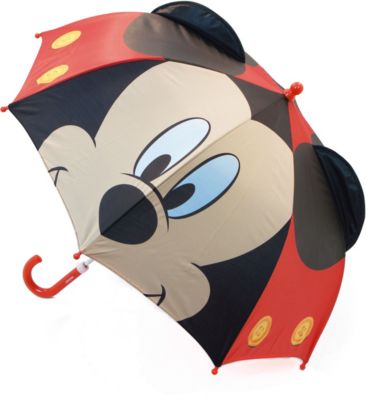 Multicolor Mickey Mouse Regenschirm transparent Glocke 48 cm Manuell Camping und Wandern Kinder Jugend Unisex Mehrfarbig Einheitsgröße 