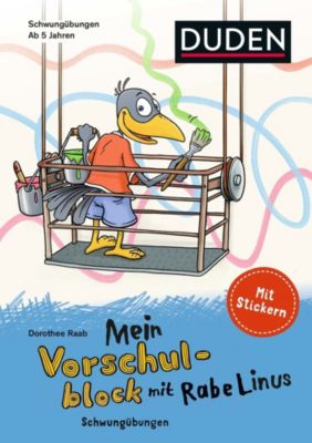 Image of Buch - Einfach lernen mit Rabe Linus: Mein Vorschulblock mit Rabe Linus - Schwungübungen