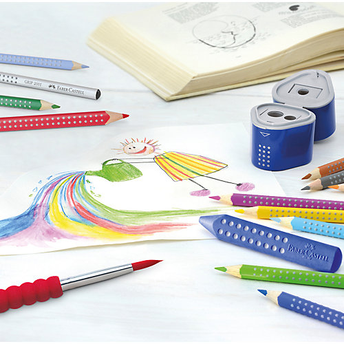 Цветные карандаши Faber-Castell Grip, 6 цветов от Faber-Castell