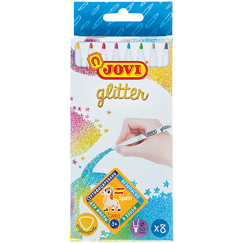 Фломастеры Jovi Glitter, 8 цветов от JOVI