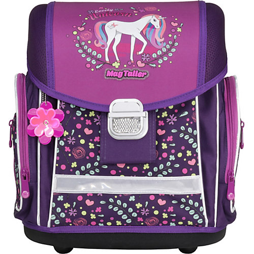 Ранец школьный MagTaller EVO, Lovely Unicorn, без наполнения - фиолетовый от MagTaller
