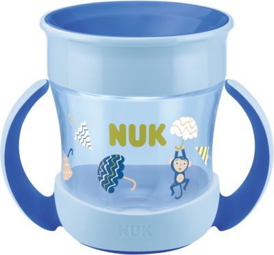 Mini Magic Cup, 160ml, einzigartiger Trinkrand, abdichtende Silikonscheibe, ab 6 M, BPA-frei, Affe