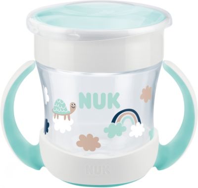 Mini Magic Cup, 160ml, einzigartiger Trinkrand, abdichtende Silikonscheibe, ab 6 M, BPA-frei, Schildkröte