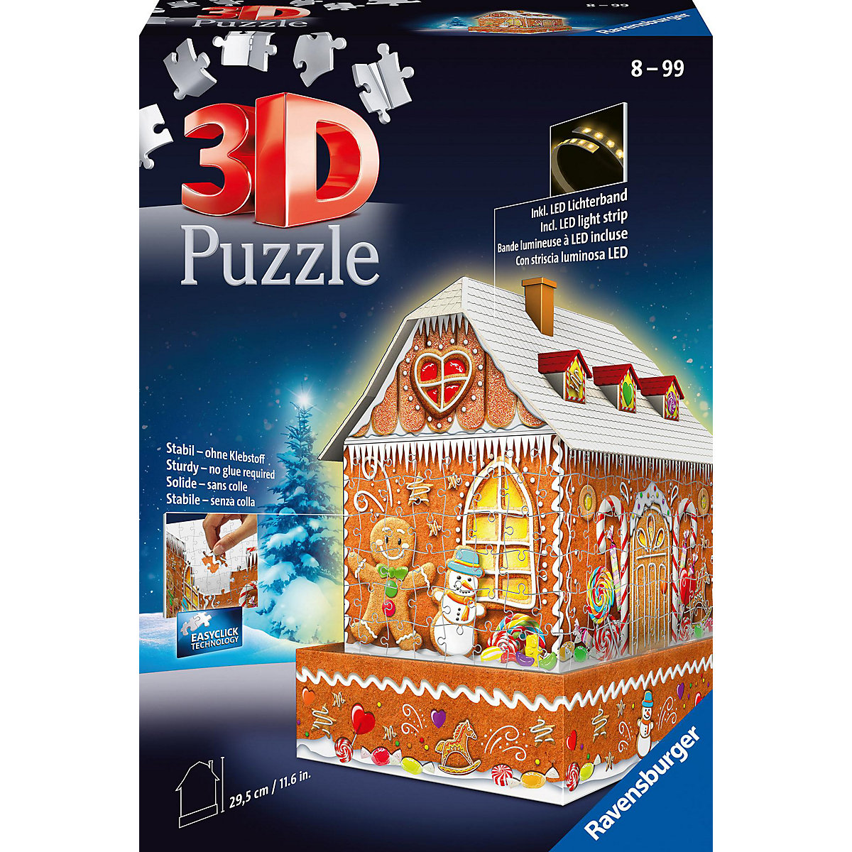 Ravensburger 3D-Puzzle Gingerbread House Night Edition 216 Teile