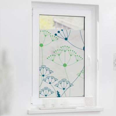 Fensterfolie selbstklebend, Sichtschutz, Wiese Grün Fensterdeko
