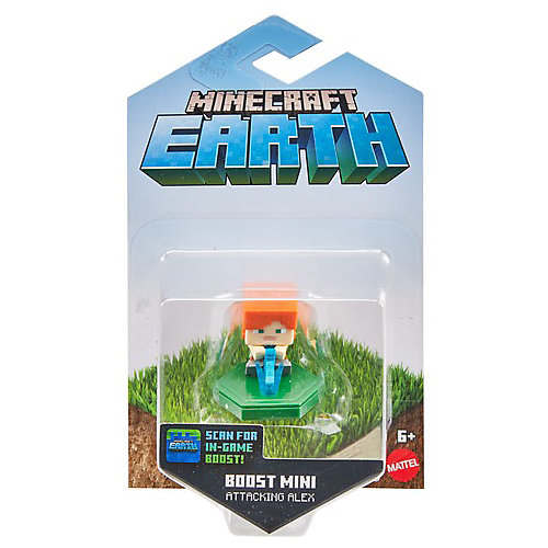 Мини-фигурка с NFC-чипом Minecraft Attacking Alex от Mattel