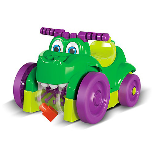 Машинка-каталка Mega Bloks First Builders Крокодил, 26 деталей от Mattel
