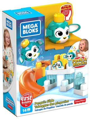 Конструктор Mega Bloks First Builders "Горки" Пингвин, 14 деталей