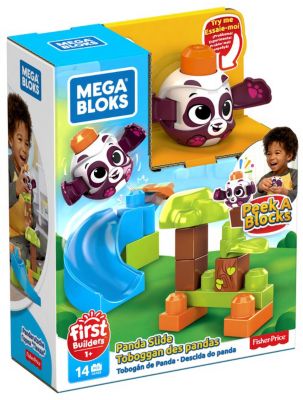 Конструктор Mega Bloks First Builders "Горки" Панда, 14 деталей