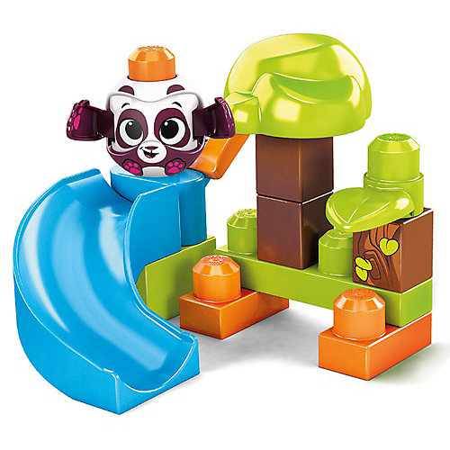 Конструктор Mega Bloks First Builders "Горки" Панда, 14 деталей от Mattel