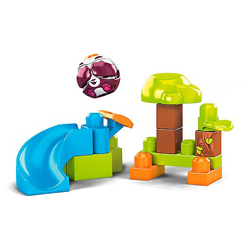Конструктор Mega Bloks First Builders "Горки" Панда, 14 деталей от Mattel