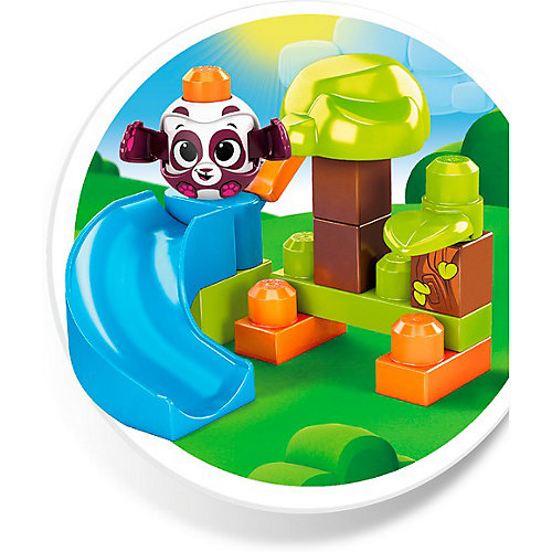 Конструктор Mega Bloks First Builders "Горки" Панда, 14 деталей от Mattel
