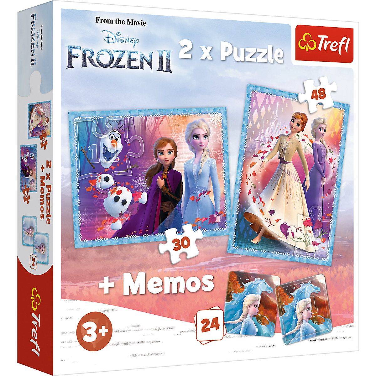 2in1 Puzzle + memo A mysterious land Disney Frozen 2