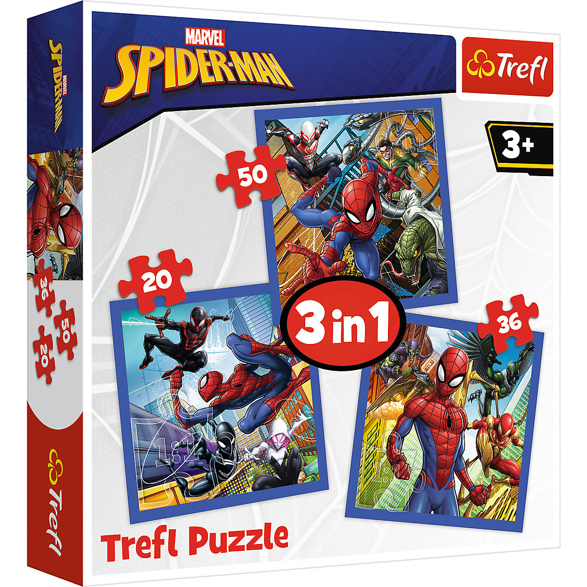 Puzzle 3 in 1 Spider force Disney Marvel Spiderman