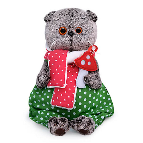 Мягкая игрушка Budi Basa Кот Басик с мухомором, 19 см от Budi Basa