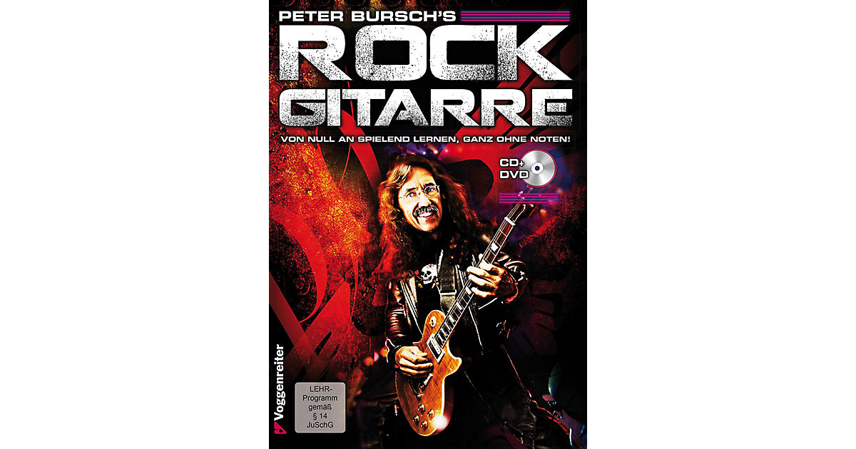 Buch - Peter Bursch´s Rock Gitarre, mit Audio-CD und DVD
